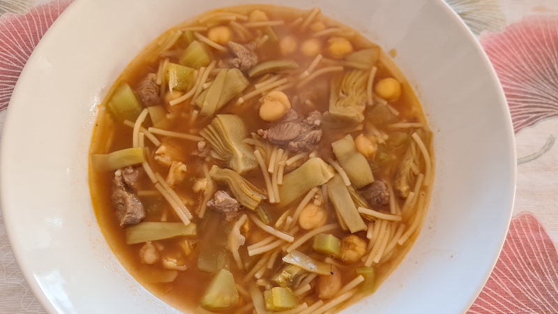 Sopa de xai i verdures